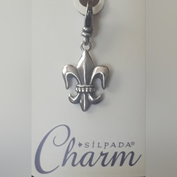 Silpada Sterling Silver Fleur de Lis Charm